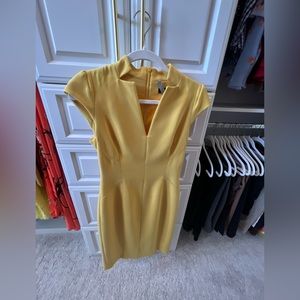 Karen Millen yellow sheath dress